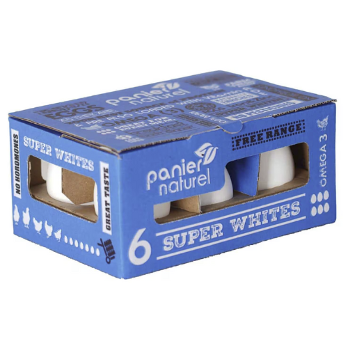 بيض بانيير ناتشوريل أبيض فائق 6 حبات