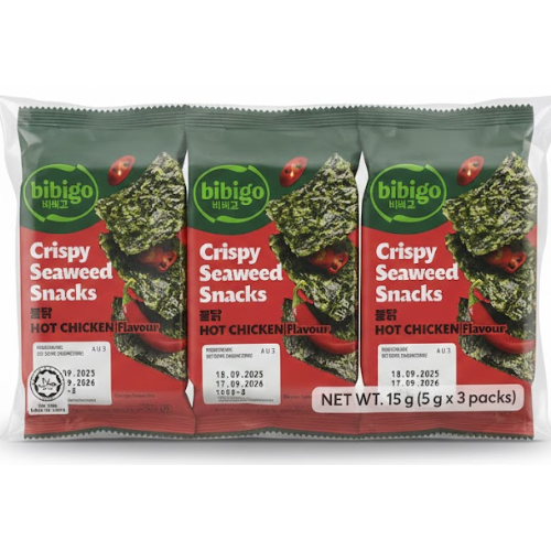 وجبة خفيفه عشب بحري متبله بالدوك مجففه 3*15 جم