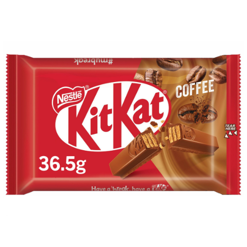 شوكولاتة ويفر كيت كات بأربعة أصابع بنكهة القهوة، 36.5 جم