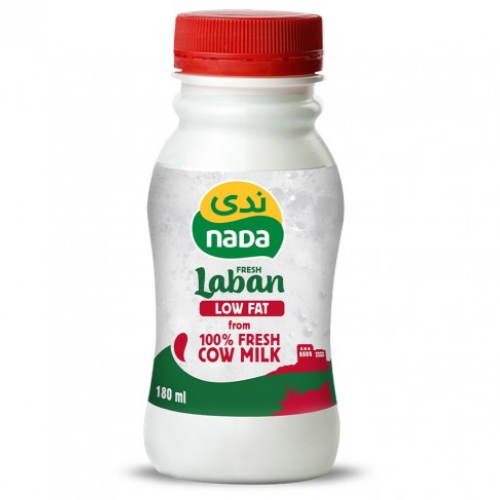 لبن قليل الدسم 180م ندى