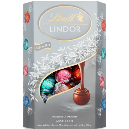 شوكولاتة لندور مشكل علب هدايا فضية 337جم