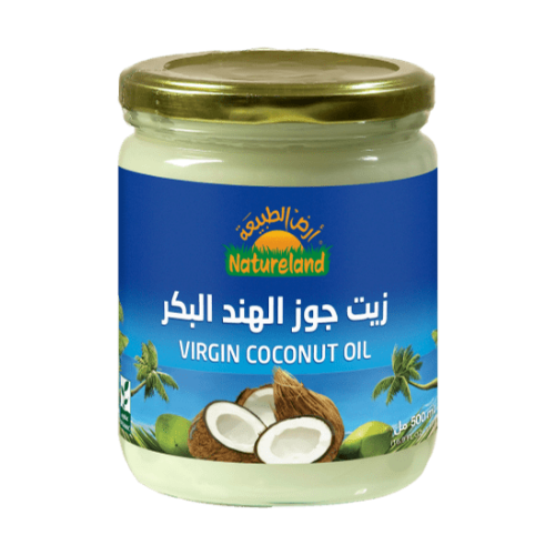 زيت جوز الهند بكر 500مل ارض الطبيعة