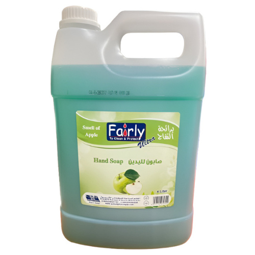 فيرلي صابون لليدين مطهر ومعقم برائحة التفاح 4 لتر