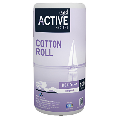أكتيف هايدين قطن رول 100 جم