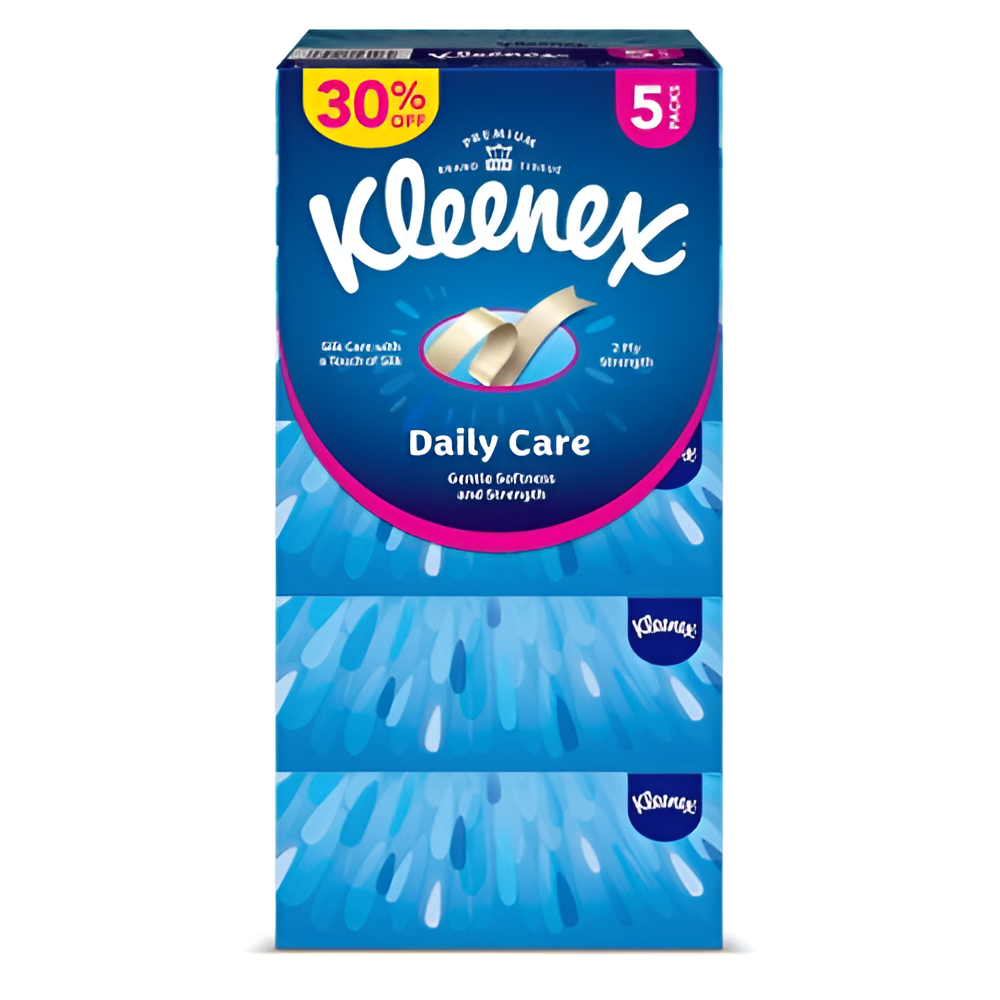 كلينكس محارم وجه ديلي كير 5 × 170 ورقة