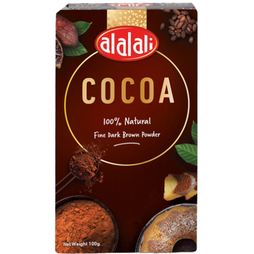 بودرة كاكاو مقلون طبيعي 100جم 100% العلالي