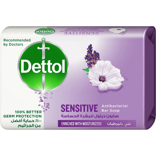 ديتول صابون مضاد للبكتيريا للبشرة الحساسة، 165 غرام