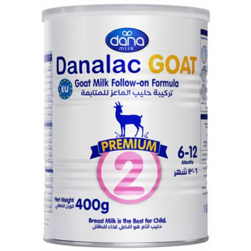 حليب دانالاك جوت بريميوم 2 تركيبة حليب الماعز للمتابعة من 6-12 شهراً 400 غرام