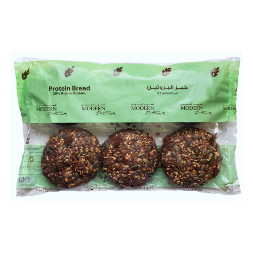 المخابز الحديثة خبز عربي هامبورجر رول بروتين 480جم