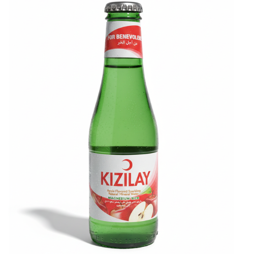 مشروب غازي طبيعي غني بالمعادن نكهة تفاح 200مل KIZILAY