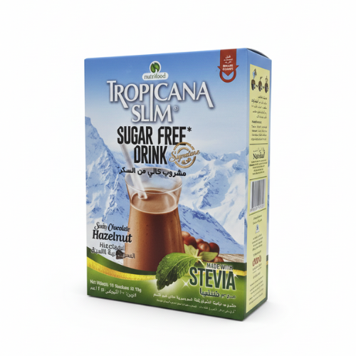 شراب شوكولاته بالاستيفيا  تروبيكانا سلم  10*12جم