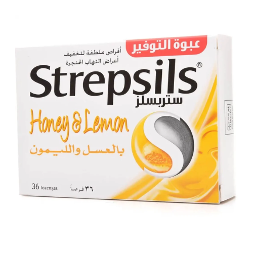 حبوب مص ستريبسلز بالعسل والليمون ٢٤ حبة