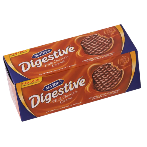 بسكويت دايجستيف كراميل وشوكولاتة مكفتيز 250جم