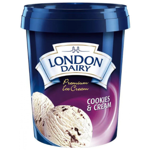 آيس كريم لندن ديري بالكوكيز والكريمة 500 مل