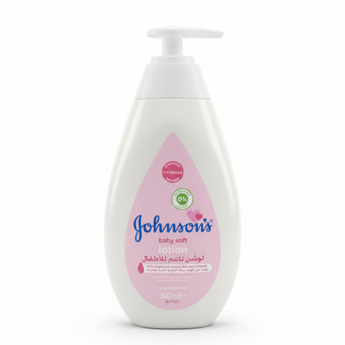 لوشن ناعم للاطفال بزيت جوز الهند جونسون 500مل