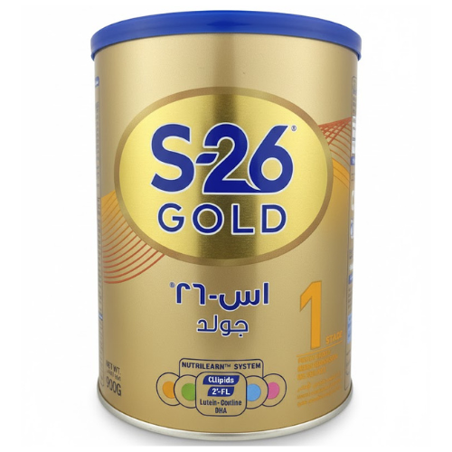 تركيبة حليب للرضع نستله إس-٢٦ جولد المرحلة 1 من 0-6 أشهر، 900 جم