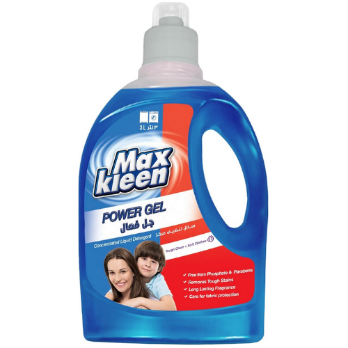 ماكس كلين باور جل، سائل تنظيف ملابس مركز، 3 لتر