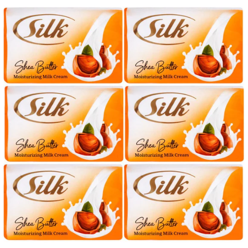 صابون سيلك بزبدة الشيا وكريم الحليب المرطب6*120جم