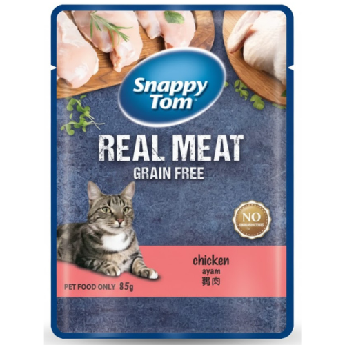 سنابي توم طعام قطط بالدجاج 85 غرام