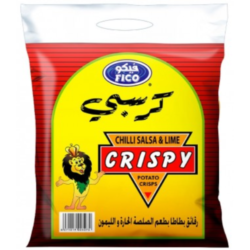 بطاطا كرسبي بطعم صلصه الحار والليمون 18 جم فيكو