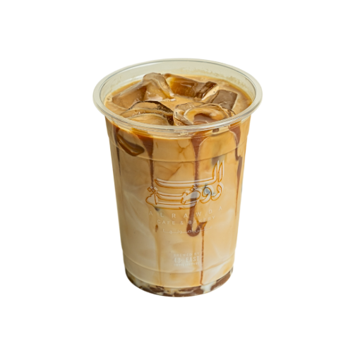كارميل لاتية بارد ديكاف (صغير)  | Iced Caramel Latte Decaf (Small)