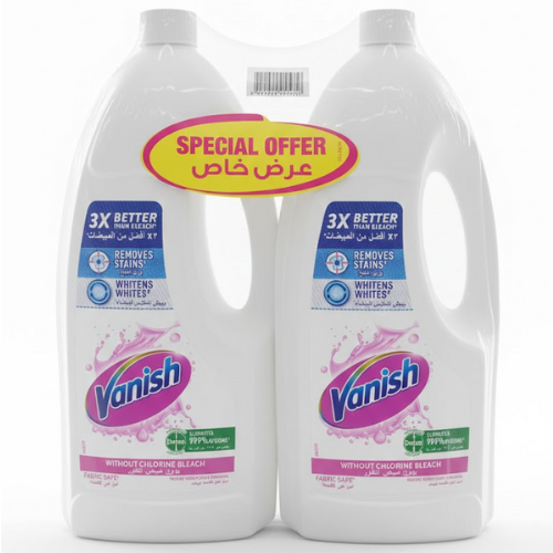 فانيش كريستال وايت سائل مزيل بقع الأقمشة 2 × 1.8 لتر