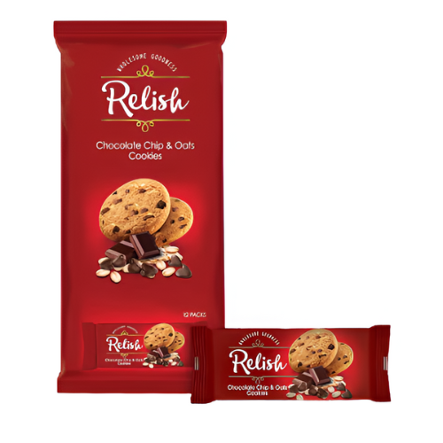 بسكويت ريليش نبيل كوكيز شوفان شوكولاته مضاعفة 12 × 40جم