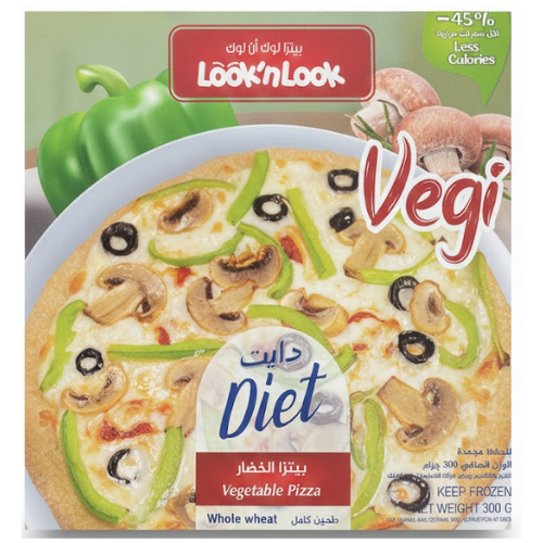 دايت بيتزا خضار لوك ان لوك 300 جم