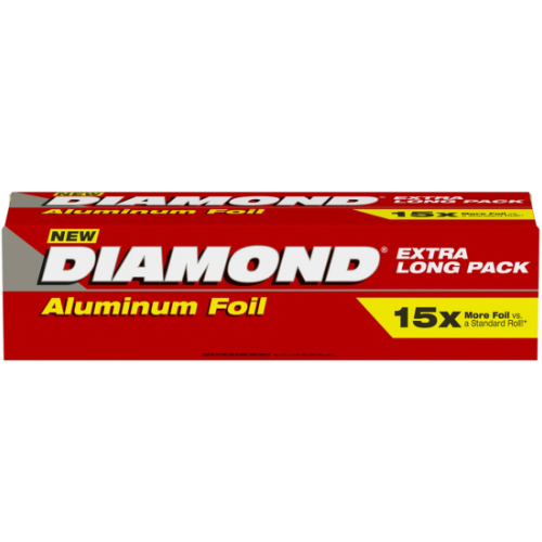 دايموند ورق ألمنيوم 15 مرة أكثر لفة 120 سم × 30 سم