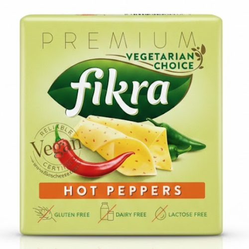 فكره جبن بريميوم بديل نباتي طعم فلفل حار شرائح 200 جم