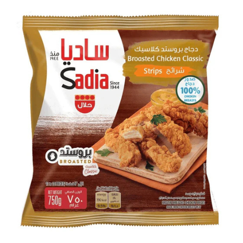 ساديا صدور دجاج شرائح بروستد كلاسيك 750جم
