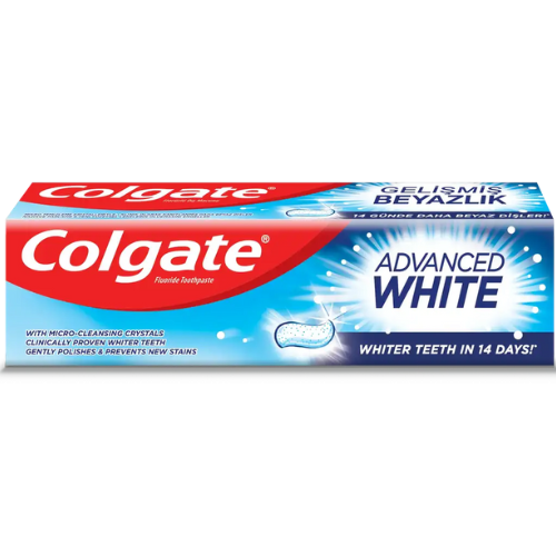 معجون أسنان كولجيت تبييض متطور بالفلورايد 125 مل