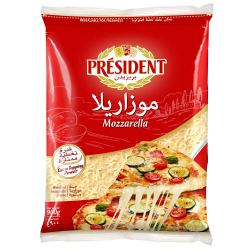 جبنةموزريلا بيتزا 900 غ بريزيدانت