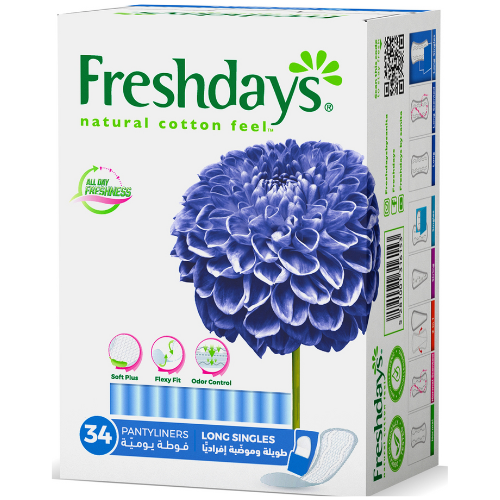 فريش دايز مغلف طويل اقتصادي 34 فوطة