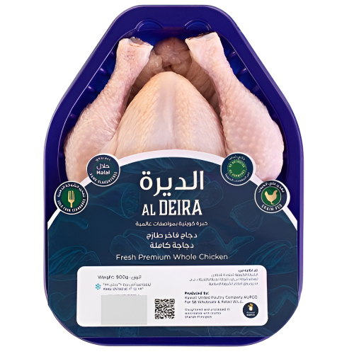 الديرة دجاج كامل طازج ممتاز 900 جم