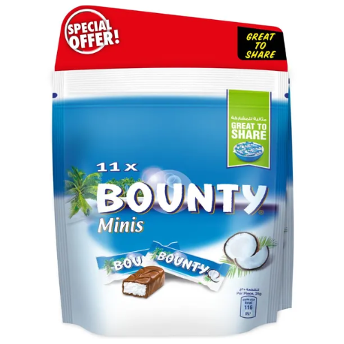 ع/2حبة باونتي ميني 11 حبة *275 جرام