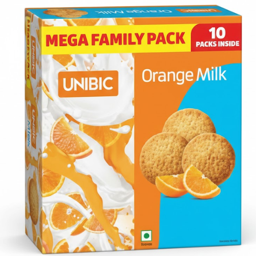 كوكيز بالبرتقال 10 حبة 600 جم  يونبيك