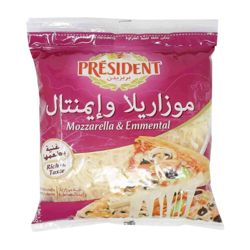 جبنة موزريلا مبشور مع أمنتال بريزدانت 450جم