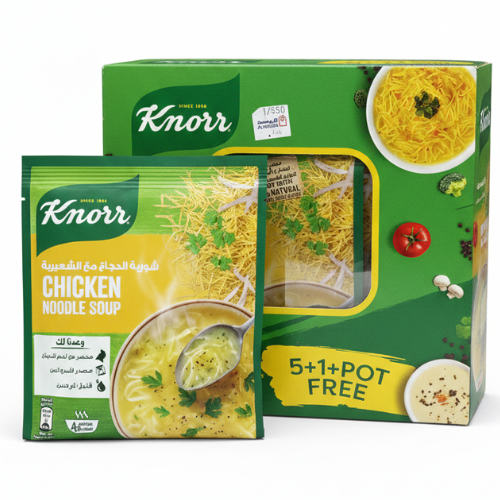 ع/ كنور شوربة دجاج شعيرية 5+1 60 جم