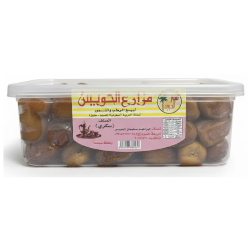 علبة تمور السكري من مزارع الحويس 1 كجم