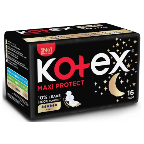 فوط صحية كوتكس ماكسي حماية ليلية بالأجنحة 16 فوطة