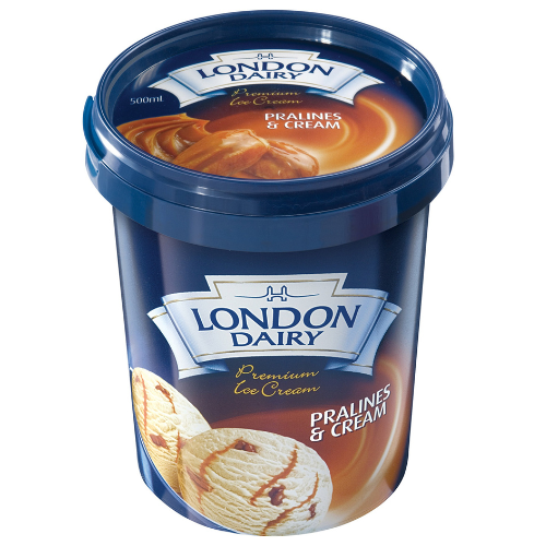 آيس كريم لندن ديري بالبرالين والكريمة 500 مل