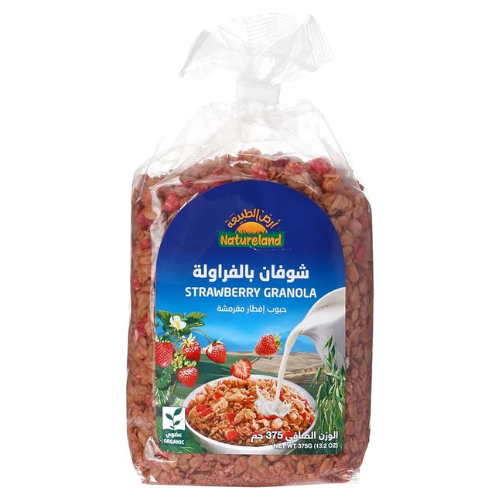 شوفان بالفراولة ارض الطبيعة 375جم