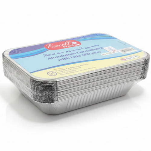 وعاء المنيوم بغطاء 8368