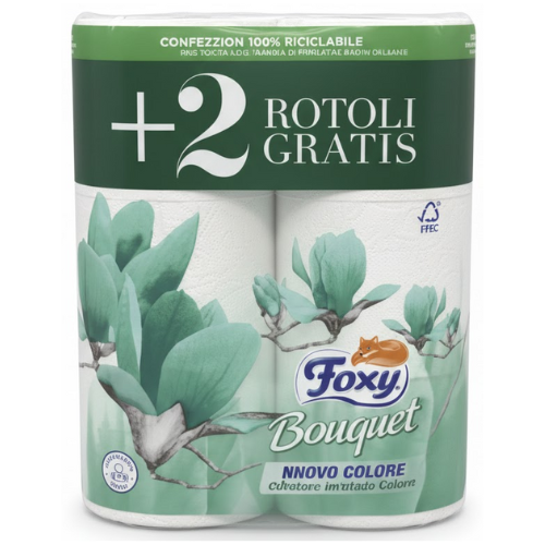 ورق حمام فوكسي بوكيه 4+2 رول