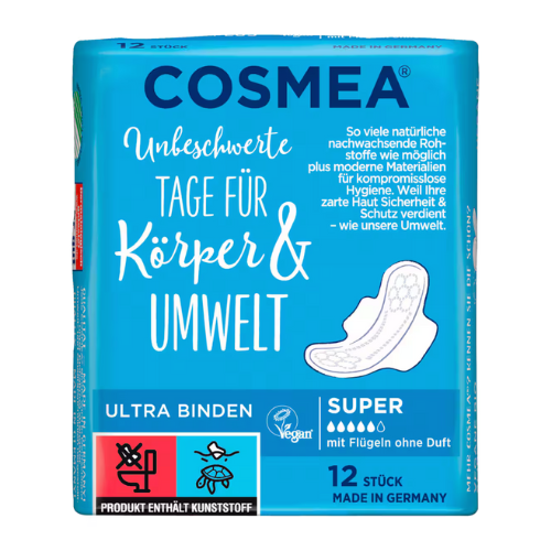 كوسميا فوط نسائية ألترا سوبر (حجم كبير) ١٢ فوطة