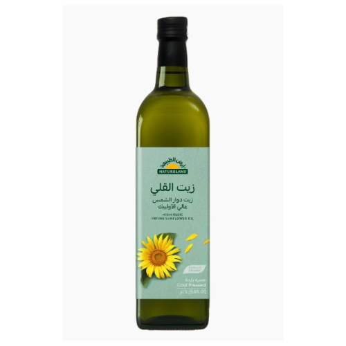 زيت دوار شمس للقلي 1 لتر ارض الطبيعة