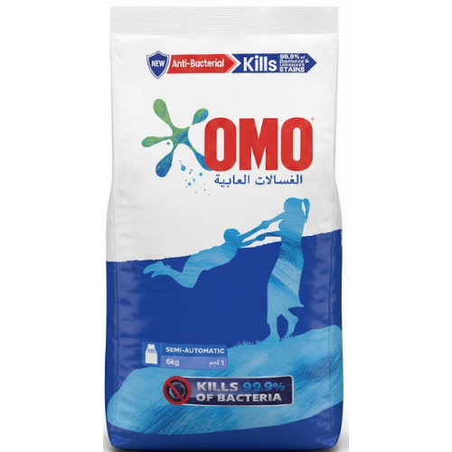 أومو مسحوق غسيل مضاد للبكتيريا للغسالات العادية 6 كجم