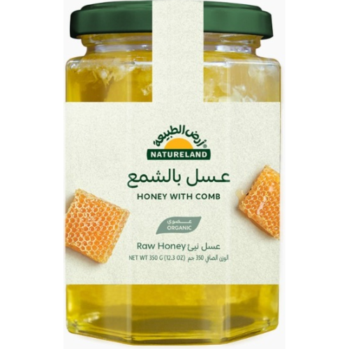 أرض الطبيعة عسل مع الشمع 350 جرام