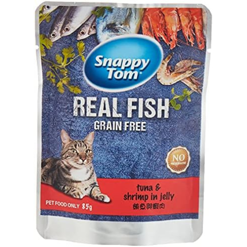سنابي توم تونة وروبيان في جيلي طعام للقطط 85 غرام